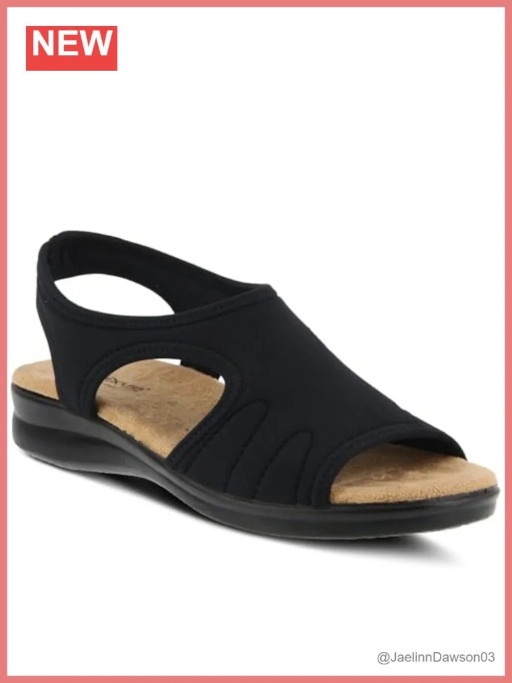 Flexus Nyaman Slingback Wedge Sandals Women Open Toe Slip On Comfort